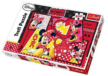 Puzzle 500 Minnie kolaż TREFL