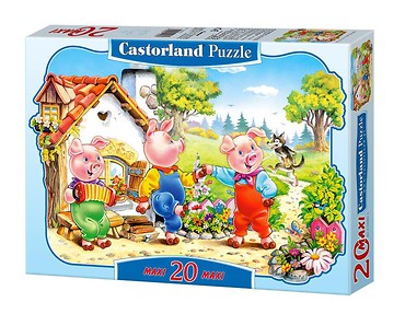 Puzzle 20 maxi - Trzy świnki w.2012 CASTOR