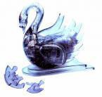 Crystal puzzle łabędź czarny