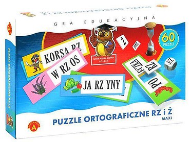 Gra - Puzzle ortograficzne MAXI rz i ż ALEX