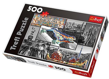 Puzzle 500 Barcelona kolaż TREFL