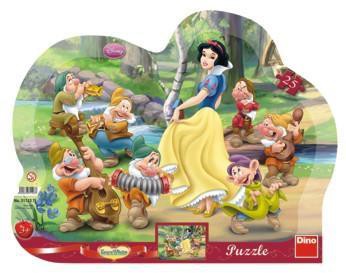 Puzzle 25 Królewna Śnieżka i 7 krasnoludków DINO