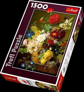 Puzzle 1500 Martwa natura z kwiatami TREFL