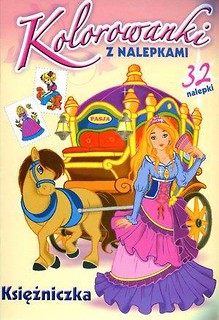 Kolorowanki z nalepkami. Księżniczka