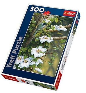 Puzzle 500 Sikorka pośród kwiatów TREFL