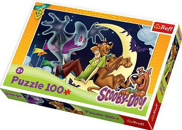 Puzzle 100 Scooby, Kudłaty i wesoły duszek TREFL
