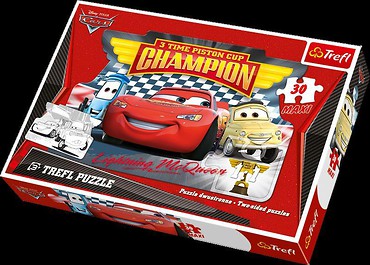 Puzzle Maxi 30 Przygody Autek TREFL