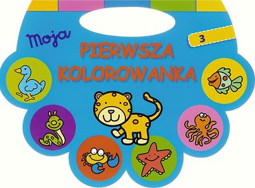 Moja pierwsza kolorowanka niebieska