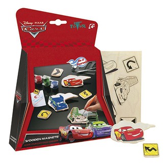 Cars. Drewniane magnesy