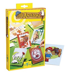 3D Amazone. Kartki z końmi