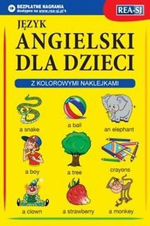 Język angielski dla dzieci z kolorowymi naklejkami