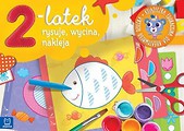 2-latek rysuje, wycina i nakleja