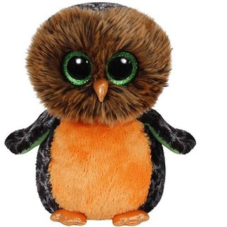 Ty Beanie Boos Midnight - pomarańczowa sowa 24 cm