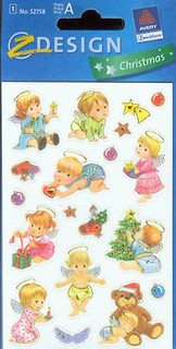 Naklejki świąteczne aniołki