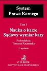 Nauka o karze. Sądowy wymiar kary