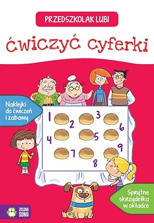 Przedszkolak lubi ćwiczyć cyferki