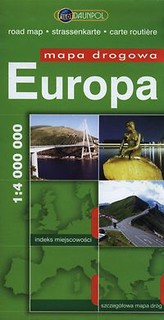 Europa Mapa drogowa 1:4 000 000