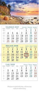 Kalendarz tr&oacute;jdzielny 2018 - Bałtyk KT2