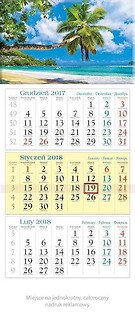 Kalendarz tr&oacute;jdzielny 2018 - Lato KT14