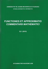Functiones et Approximatio Commentarii Mathematici 52.1