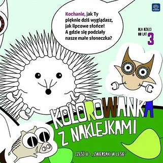 Kolorowanka z nakl. Zwierzaki w lesie