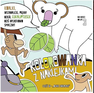 Kolorowanka z nakl. Dzikie Zwierzaki