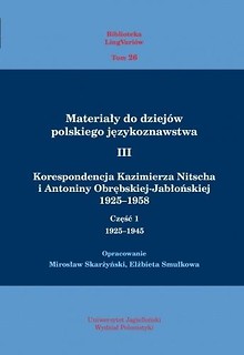 Materiały do dziej&oacute;w pol. językoznawstwa 3 T.1-2
