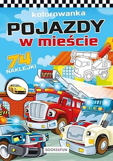 Kolorowanka z naklejkami - Pojazdy w mieście