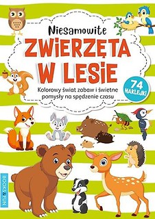 Kolorowanka z naklejkami - Zwerzęta w lesie