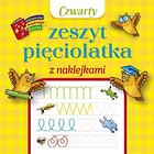 Czwarty zeszyt pięciolatka z naklejkami