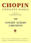 Chopin Complete Works XIII Concert Allegro...