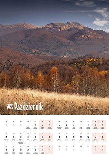 Bieszczady 2026 kalendarz