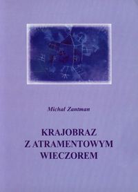 Krajobraz z atramentowym wieczorem