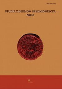 Studia z dziejów średniowiecza Tom 18