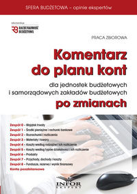 Komentarz do planu kont dla jednostek budżetowych i samorządowych zakładów budżetowych po zmianach