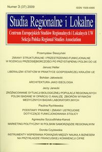 Studia Regionalne i Lokalne 3(37) 2009