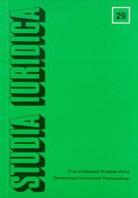 Studia Iuridica Tom 29