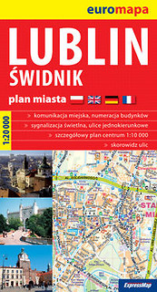 Lublin Świdnik Plan miasta 1:20 000