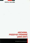 Archiwa przepisy prawne 2000-2007 z płytą CD