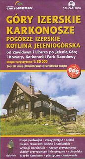Góry Izerskie Karkonosze Pogórze Izerskie Kotlina Jeleniogórska mapa turystyczna 1:50 000