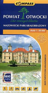 Powiat Otwocki Mazowiecki Park Krajobrazowy Mapa turystyczno-krajoznawcza 1:50 000