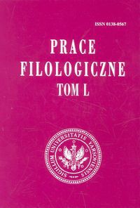 Prace filologiczne Tom L