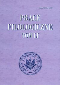 Prace Filologiczne Tom 51