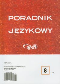 Poradnik językowy 8/2009
