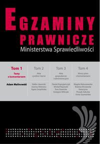 Egzaminy prawnicze MS Testy z komentarzem Tom 1