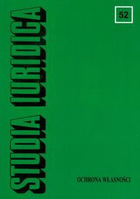 Studia Iuridica Tom 52 Ochrona własności
