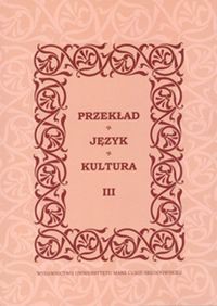 Przekład Język Kultura Tom 3