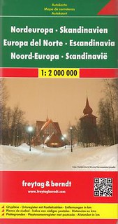 Skandynawia Europa Północna mapa 1:2 000 000
