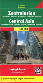 Azja Środkowa Kazachstan Pd Kirgistan Tadżykistan Turkmenistan Uzbekistan mapa 1:1 500 000
