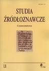 Studia źródłoznawcze Tom 52